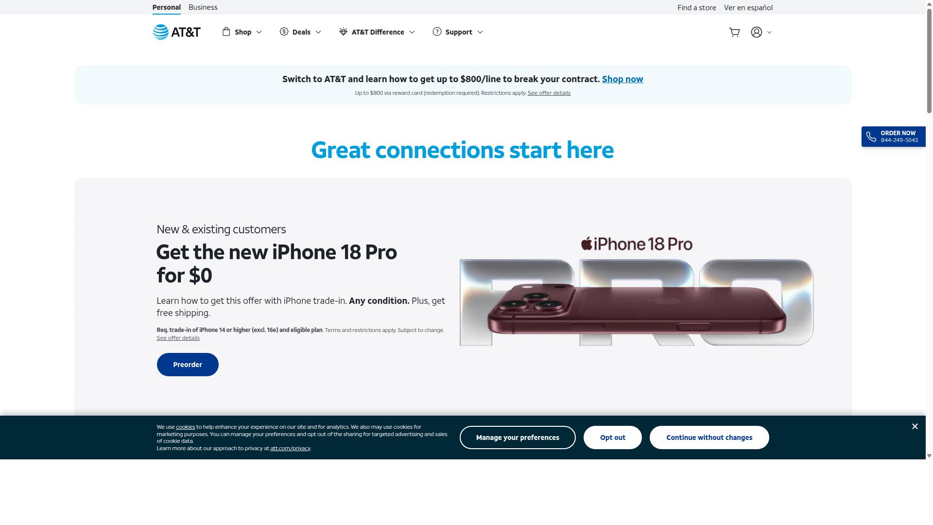 AT&T website