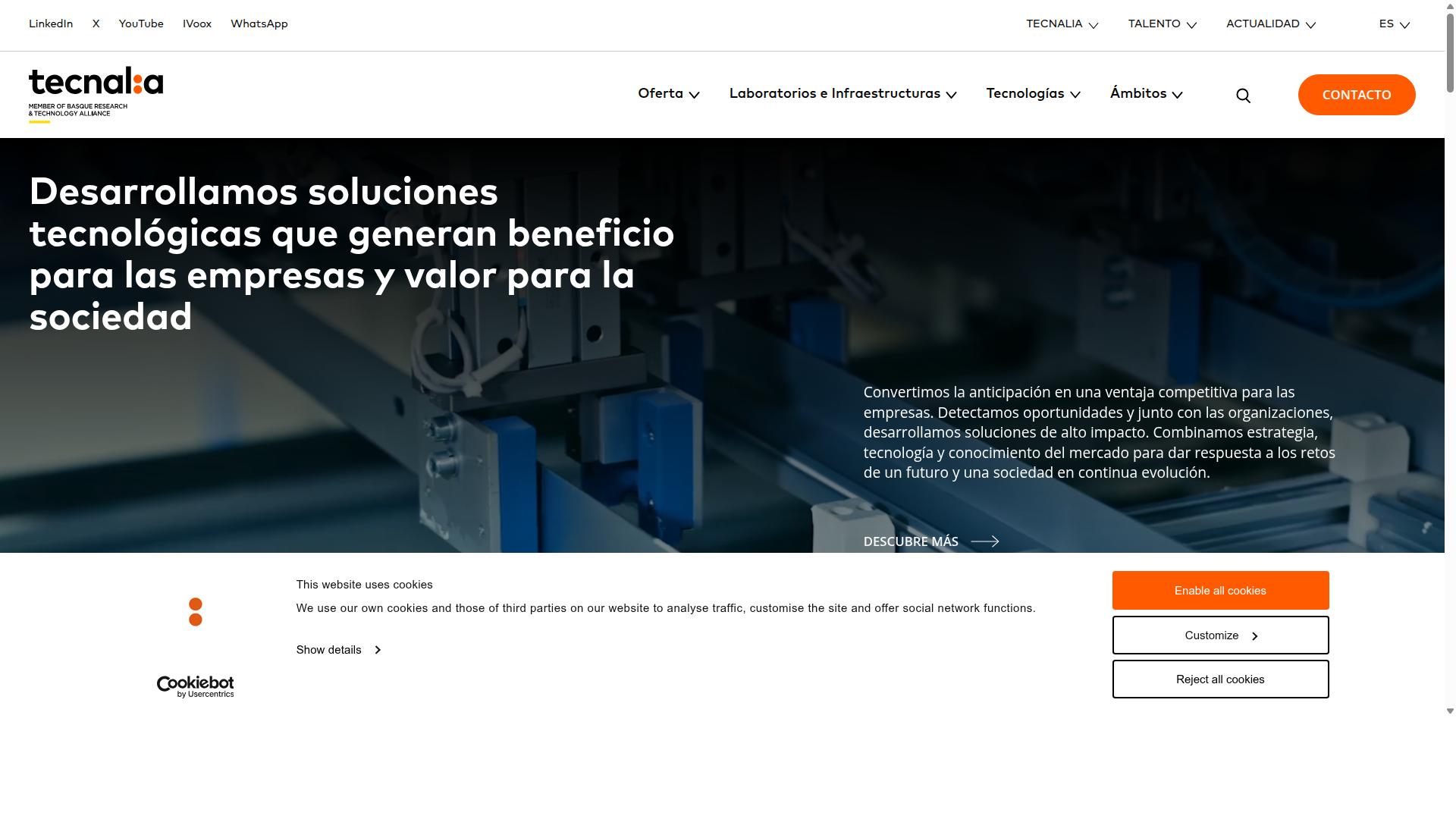 Tecnalia website