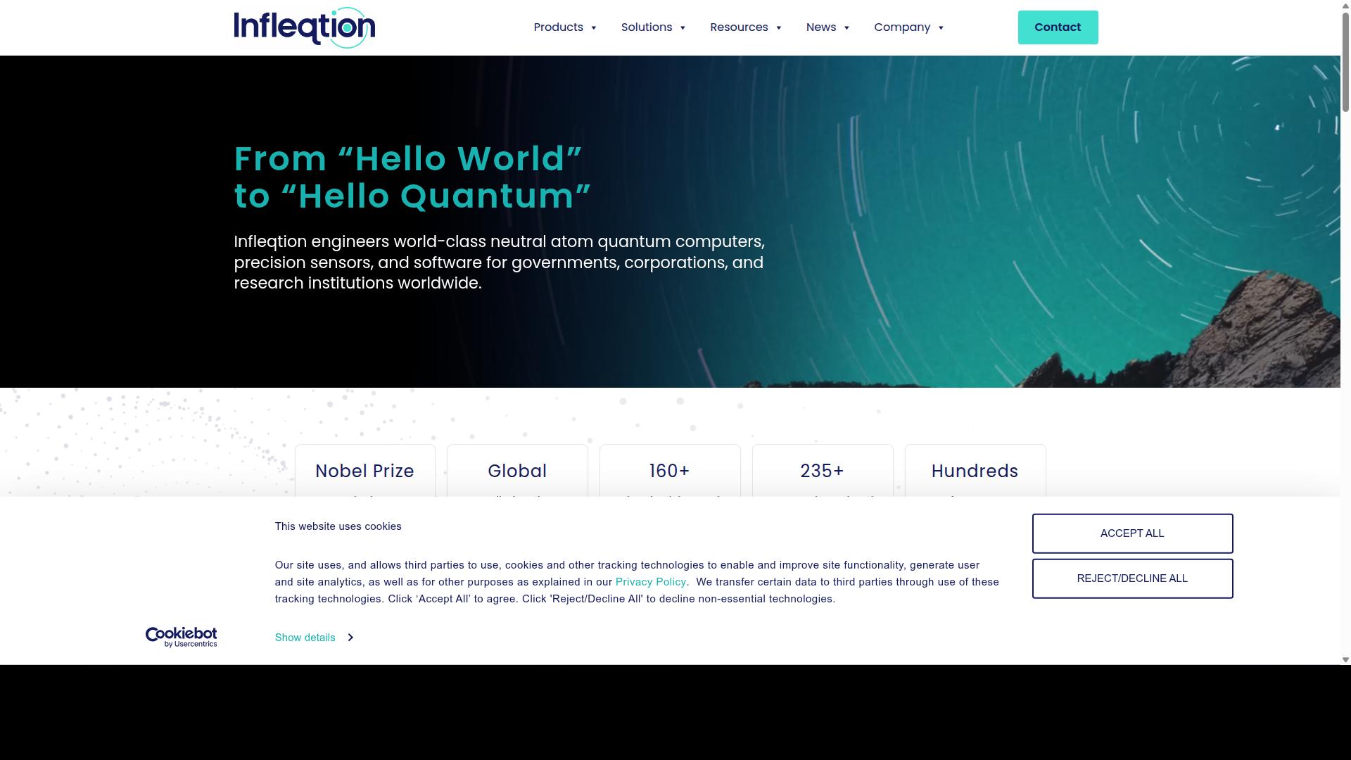 Infleqtion, Inc. website